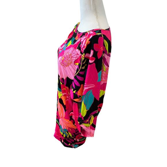 Trina Turk Solar Floral Print Swim Cover Up Resort Dress S - Picture 6 of 9